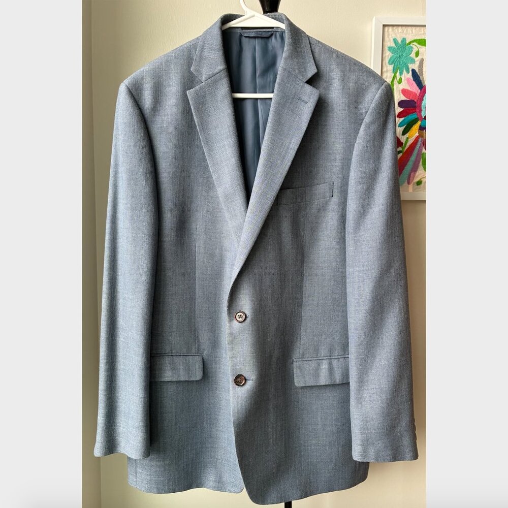 Lauren Ralph Lauren Men's Blue Blazer - 44L